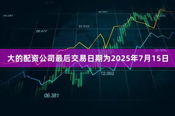 大的配资公司最后交易日期为2025年7月15日
